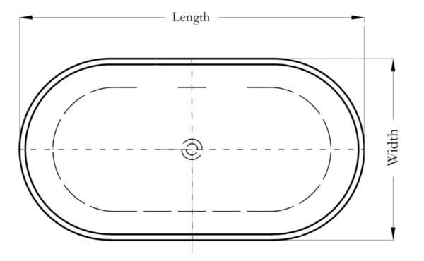 DORIC ONE PIECE BATHTUB - DORIC 7111/7112-1500/1700 - Image 3