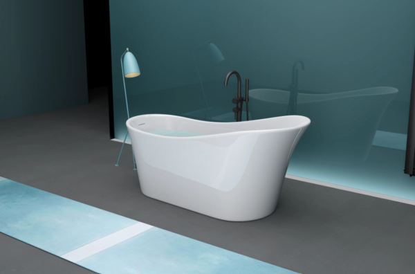 HIHEEL One Piece Freestanding Bathtub - HIHEEL 1700 - Image 2
