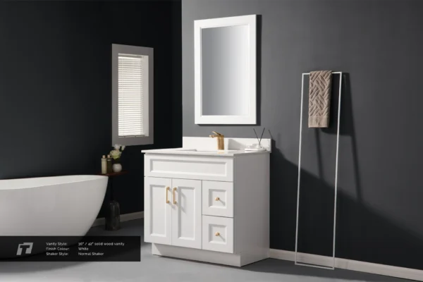 Solid Wood Vanity- 36"\42" - Image 2