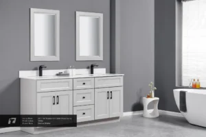 Double Sink Solid Wood Vanity- 60″/72″