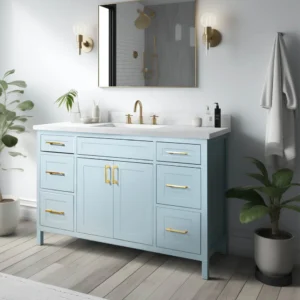 Victoria 48 inch Sky Blue Vanity