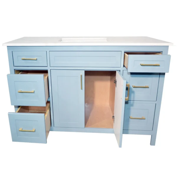 Victoria 48 inch Sky Blue Vanity - Image 3