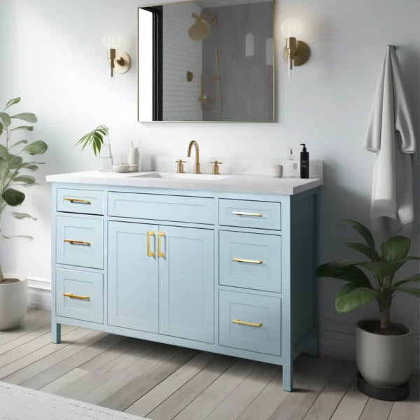 Victoria 48 inch Sky Blue Vanity