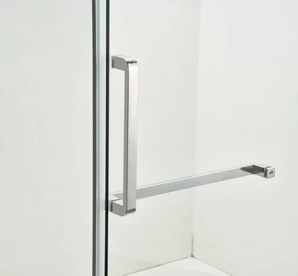 Chrome Frameless Shower Glass Door - Image 2
