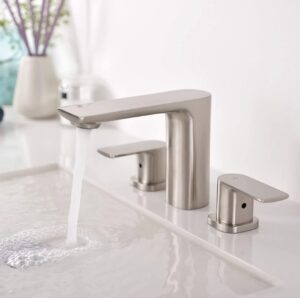 Timelyss Three Holes Widespread Bathroom Faucet